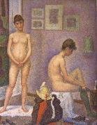 Georges Seurat The Post of Woman Spain oil painting artist